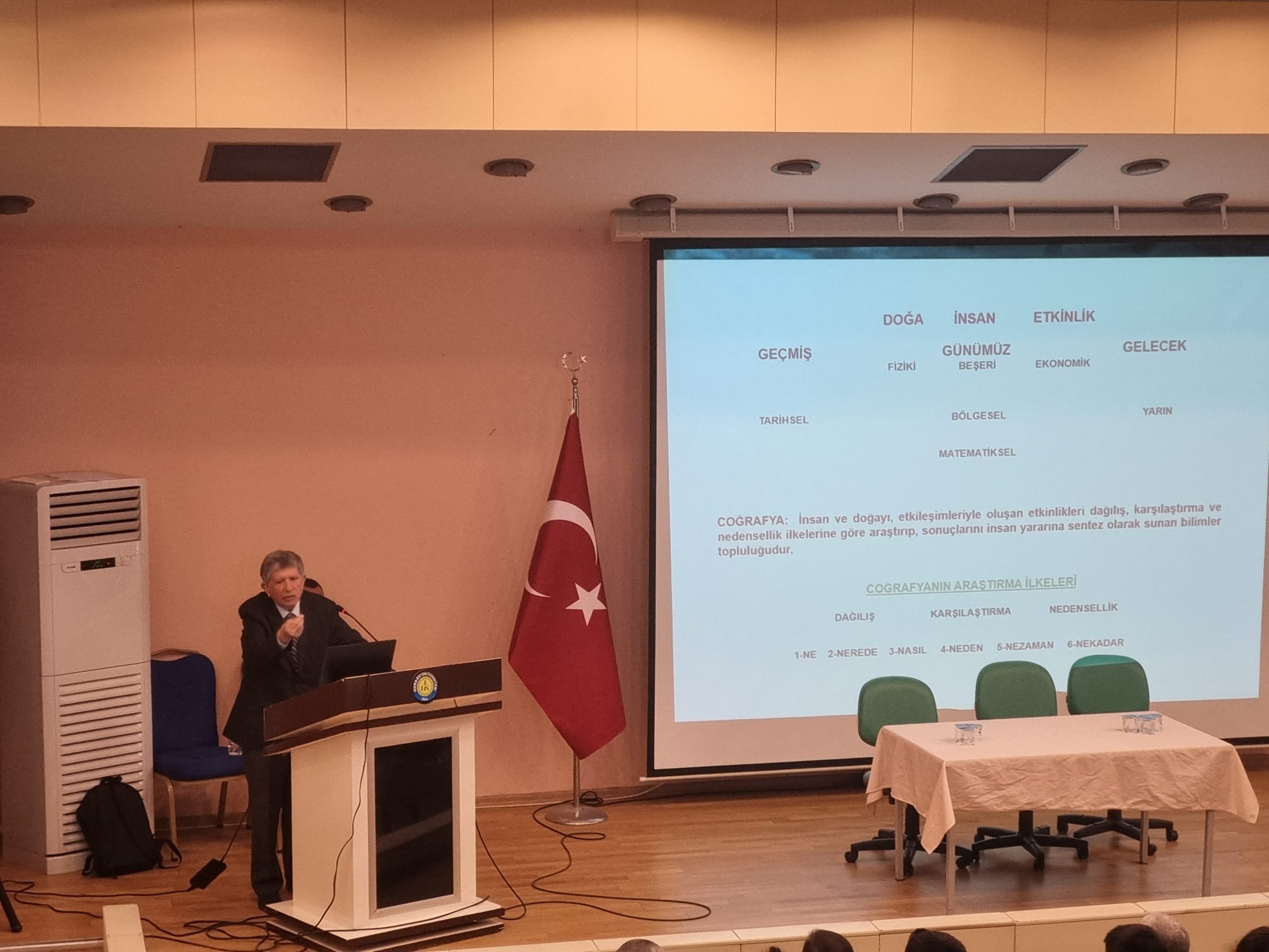 Prof. Dr. Mesut Elibüyük’ten Harran Üniversitesi’nde “Coğrafya ve Harita” Konferansı